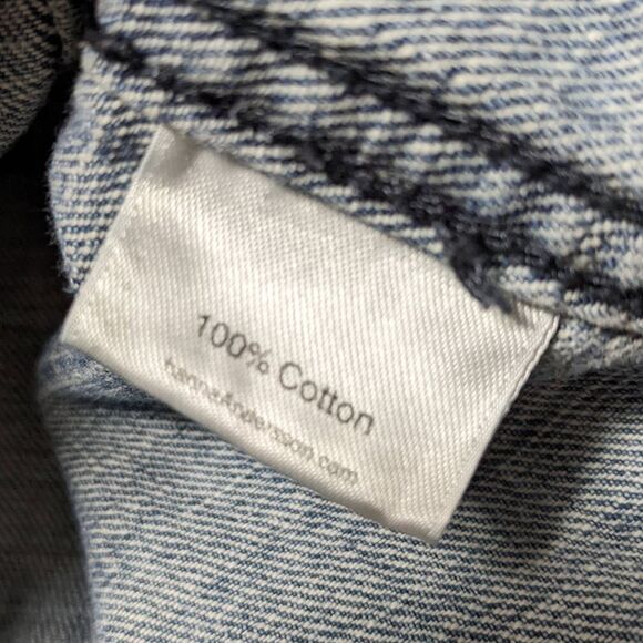 HANNA ANDERSSON Denim Cropped Vest 14 - Picture 4 of 6